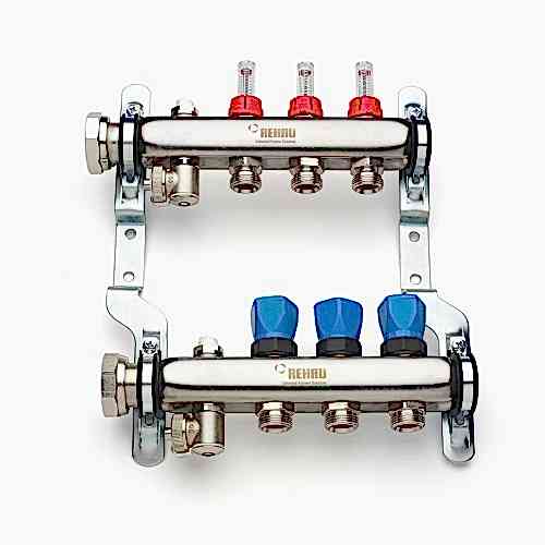 REHAU HKV-D Paslanmaz Çelik Debi Göstergeli Kollektör